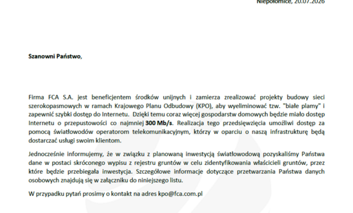 Zdjęcie do Informacja o programie finansowanym z KPO dot. Internetu światłowodowego 